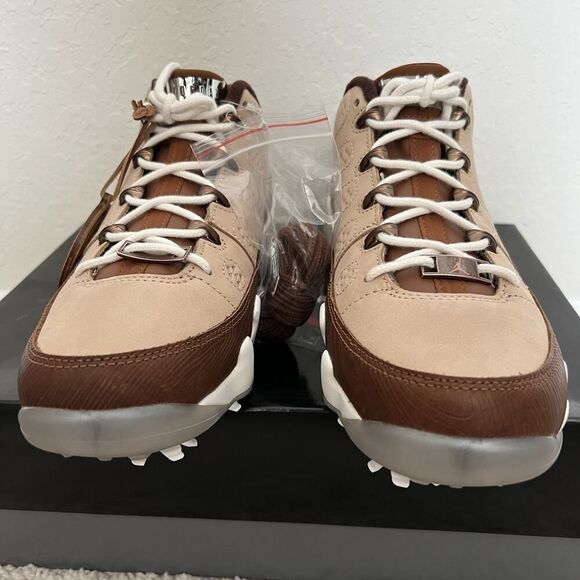 Nike Air Jordan 9 G Golf Masters 2024 Woodgrain Shoes FN6929-200 Mens 8.5 New main image 6
